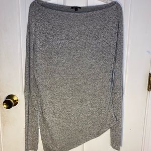 Gray super soft asymmetrical sweater